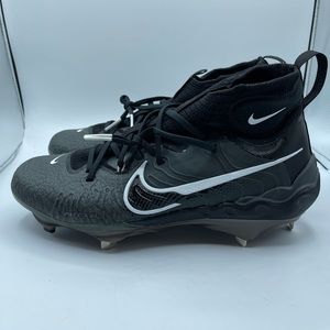 Men's Nike Alpha Huarache NXT Black Metal Baseball Cleats DJ6517-010 Size 11